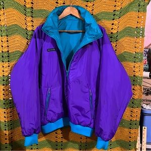 Columbia Men's Purple and Blue Jacket